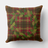 クリスマス素朴 |ミックスとマッチのリース クッション (裏面)