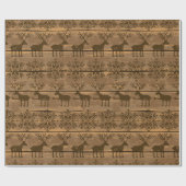 クリスマス素朴 ラッピングペーパー (フラット)