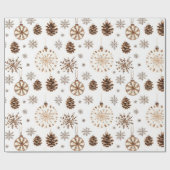 クリスマス素朴 ラッピングペーパー (フラット)