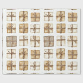 クリスマス素朴 ラッピングペーパー (フラット)