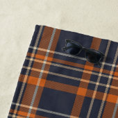 クリスマス素朴/冬季プレイド ビーチタオル (インサイチュ)