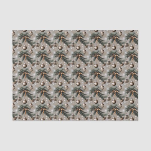 クリスマス素朴 薄葉紙 (正面)