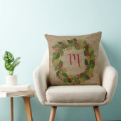 クリスマス素朴 | Burlap フェイク |リース クッション (椅子)