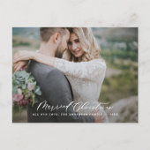 クリスマス結婚したのエレガント植物写真の新刊 シーズンポストカード (正面)