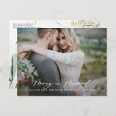 クリスマス結婚したのエレガント植物写真の新刊 シーズンポストカード (正面/裏面)