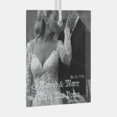 クリスマス結婚したのクメリーラス&ガラスオーナメント ガラスオーナメント (正面右)