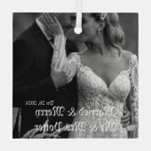 クリスマス結婚したのクメリーラス&ガラスオーナメント ガラスオーナメント (裏面)