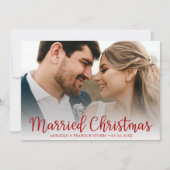 クリスマス結婚したの写真 シーズンカード (正面)