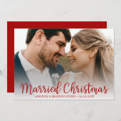 クリスマス結婚したの写真 シーズンカード (正面/裏面)