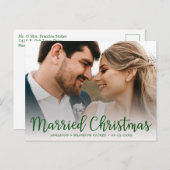 クリスマス結婚したの写真 シーズンポストカード (正面/裏面)
