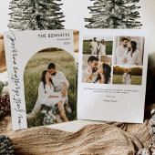 クリスマス結婚したフォトア数々のーチクリスマスクリスマス シーズンカード