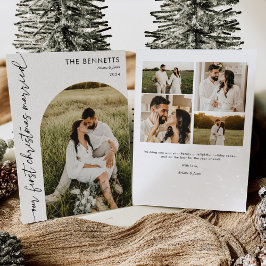 クリスマス結婚したフォトア数々のーチクリスマスクリスマス シーズンカード