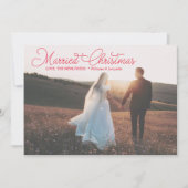 クリスマス結婚したレッドスクリプト書道が新刊 シーズンカード (正面)