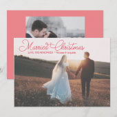 クリスマス結婚したレッドスクリプト書道が新刊 シーズンカード (正面/裏面)