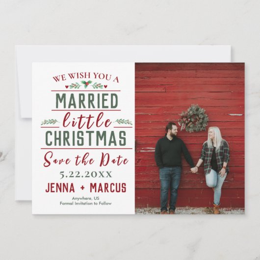 クリスマス結婚した以外のクリスマス セーブザデート (正面)