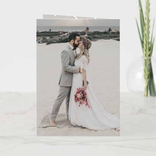 クリスマス結婚した初のミスター&ミセス結婚ズ シーズンカード (裏面)