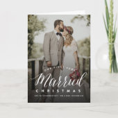 クリスマス結婚した初のミスター&ミセス結婚ズ シーズンカード (正面)