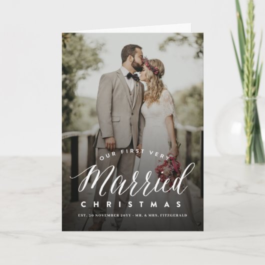 クリスマス結婚した初のミスター&ミセス結婚ズ シーズンカード (正面)