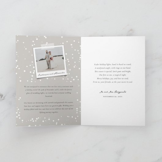 クリスマス結婚した初のミスター&ミセス結婚ズ シーズンカード (内部)