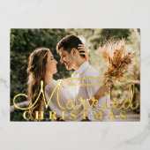 クリスマス結婚した初のミスター&ミセス結婚ズ 箔招待状 (正面)