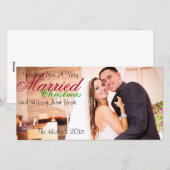 クリスマス結婚した シーズンカード (正面/裏面)