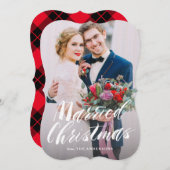 クリスマス結婚した シーズンカード (正面/裏面)