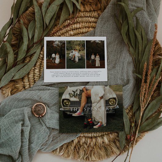 クリスマス結婚した | 新婚ファースト・ホリデー写真 シーズンカード