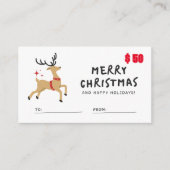 クリスマス結婚のためのギフトカード$50 名刺 (正面)