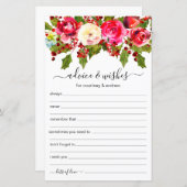 クリスマス結婚のアドバイスと願い (正面/裏面)