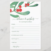 クリスマス結婚のアドバイスと願い (正面)