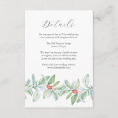 クリスマス結婚のエンクロージャカードの水色 エンクロージャーカード (正面)