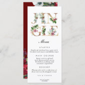 クリスマス結婚のクリスマスカード メニュー (正面/裏面)