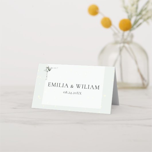 クリスマス結婚のゲスト座席表 プレイスカード (裏面)