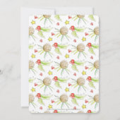 クリスマス結婚のコーンの果実のスターウォーター色 招待状 (裏面)