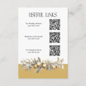 クリスマス結婚のゴールデンホリーベル詳細 エンクロージャーカード (裏面)