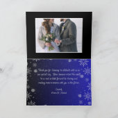 クリスマス結婚のサンキューカード サンキューカード (内部)