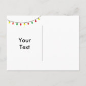 クリスマス結婚のシャルボード日付を保存 案内ポストカード (裏面)