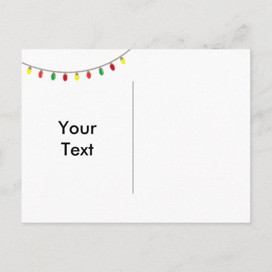 クリスマス結婚のシャルボード日付を保存 案内ポストカード (裏面)