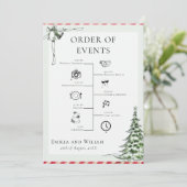 クリスマス結婚のタイムラインオーダー シーズンカード (スタンド正面)