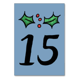 クリスマス結婚のテーブル番号 テーブルナンバー