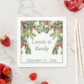 クリスマス結婚のナプキン スタンダードランチョンナプキン (インサイチュ)