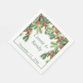 クリスマス結婚のナプキン スタンダードランチョンナプキン (角)