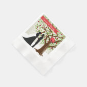 クリスマス結婚のナプキン 縁ありカクテルナプキン (角)