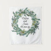 クリスマス結婚のバックドロップ、緑のフォトブース タペストリー (正面)