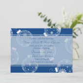 クリスマス結婚のフォト招待状カード 招待状 (スタンド正面)