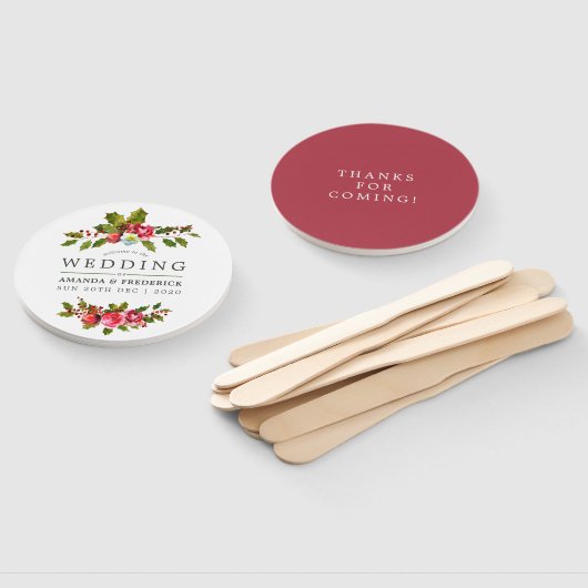 クリスマス結婚のフローラホリー水の色の好意 ハンドファン (組立なし)