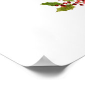 クリスマス結婚のフローラホリー水の色へようこそ ポスター (角)