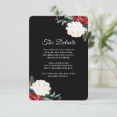 クリスマス結婚のブラックフローラゲスト情報E エンクロージャーカード (スタンド正面)