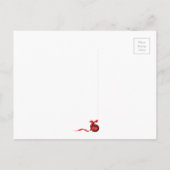 クリスマス結婚の写真日付を保存 案内ポストカード (裏面)