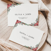 クリスマス結婚の封筒の住所テンプレート